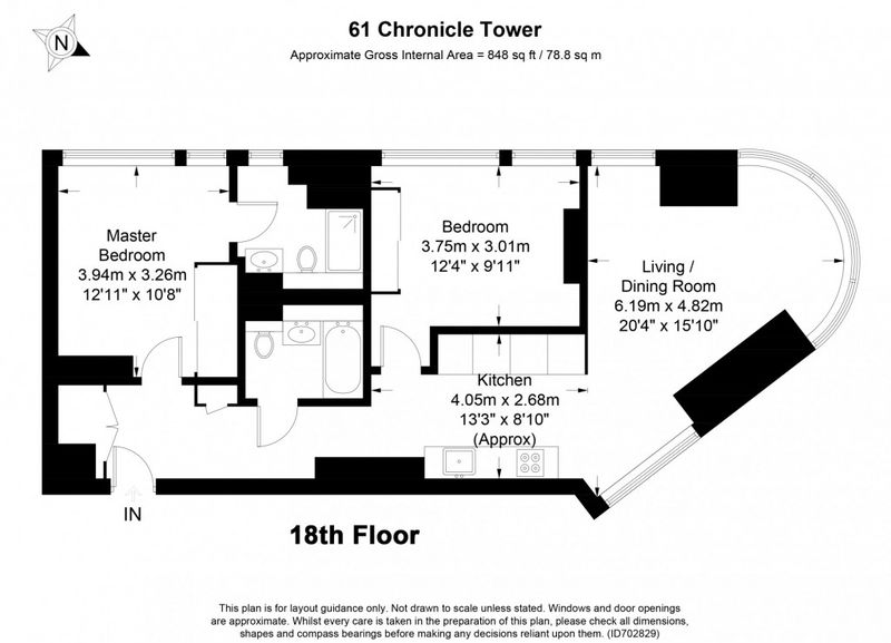 Chronicle Tower 261b Floorplan